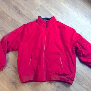 Orvis Men’s Winter Bomber jacket fleece lined red Coat XXL